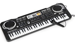 Vaikiškas pianinas su mikrofonu ir maitinimo šaltiniu
