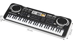Keyboard piano for kids with microphone + power supply