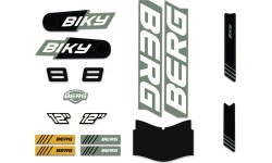 Biky – lipdukų rinkinys Cross Green