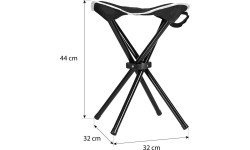 Черный кемпинговый табурет NC3010 NILS Camp