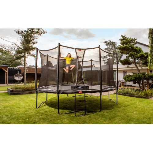 Батут BERG Favorit Regular 430 серый + защитная сетка Comfort