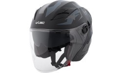 Открытый шлем W-TEC Barcela Vermella - Black and grey