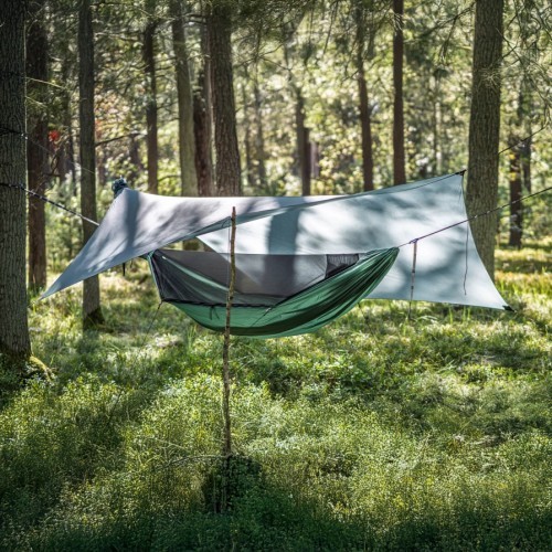 Palapinė-tentas miegojimui ant žemės Lesovik ZMORA silver pine