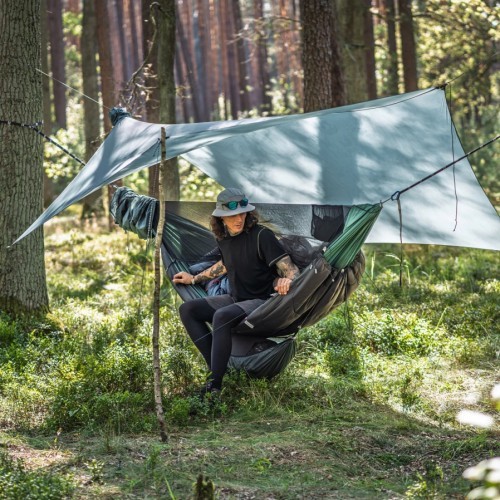 Lesovik hamako tentas HEKSA silver pine
