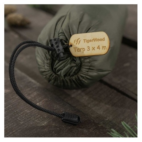Термотент TigerWood 3 м x 4 м, оливково-зелёный