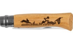 Opinel knife 8 inox oak Animal series - hare