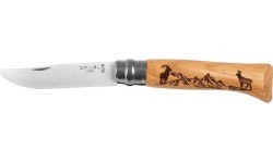 Opinel peilis 8 inox ąžuolas Animal serija - gemzė