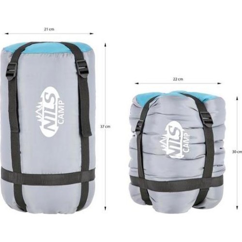 Sleeping Bag Nils Camp NC2008, Grey-Green, Size M