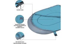 Sleeping Bag Nils Camp NC2008, Grey-Green, Size M