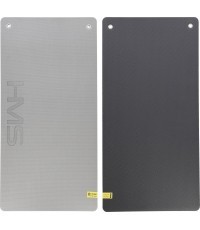 Fitneso kilimėlis HMS Premium MFK07 šviesiai pilkai juodas, 120 x 60 cm, EVA, 15 mm