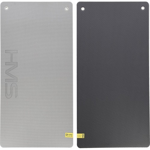 Fitnness Mat HMS Premium MFK07 Light Grey-Black, 120x60cm, EVA 15mm