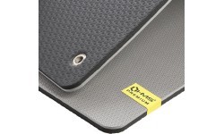 Fitneso kilimėlis HMS Premium MFK07 šviesiai pilkai juodas, 120 x 60 cm, EVA, 15 mm
