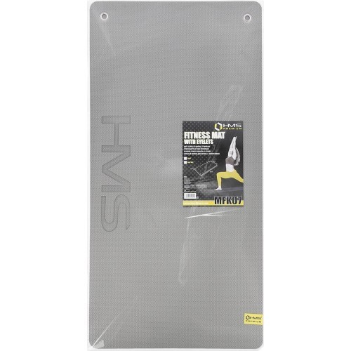 Fitnness Mat HMS Premium MFK07 Light Grey-Black, 120x60cm, EVA 15mm
