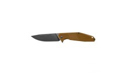 Ruike D191-W brown and black folding knife