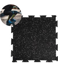 Tvirtas grindų kilimėlis inSPORTline Puzeko 50 x 50 x 1 cm - Black and grey