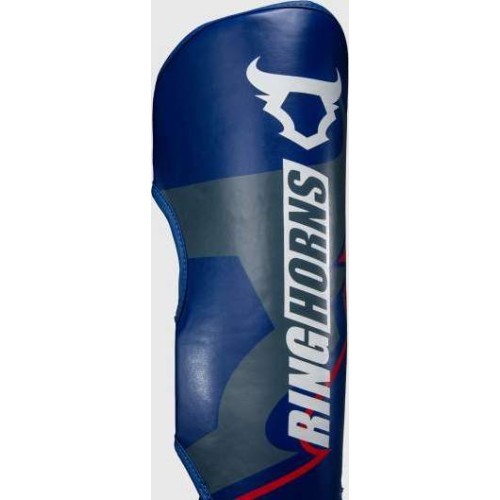 Ringhorns Charger by Venum Shin Guards - Navy Blue/Red