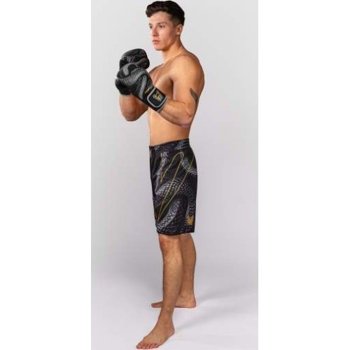 Venum Matupa MMA šortai, juodi/pilki/auksiniai