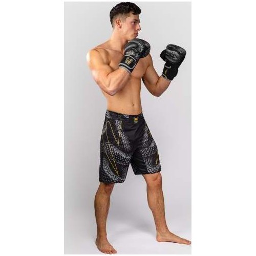 Venum Matupa MMA šortai, juodi/pilki/auksiniai