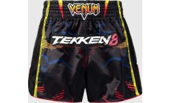 Шорты Muay Thai Venum x TEKKEN 8 - Yoshimitsu - чёрный/оранжевый