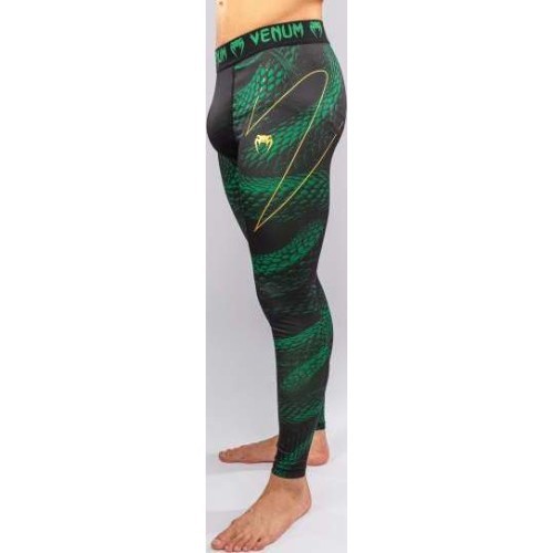 Мужские леггинсы Venum Matupa (spats), чёрный/зелёный/золотой