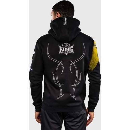 Venum x TEKKEN 8 džemperis su gobtuvu - King - juoda/geltona