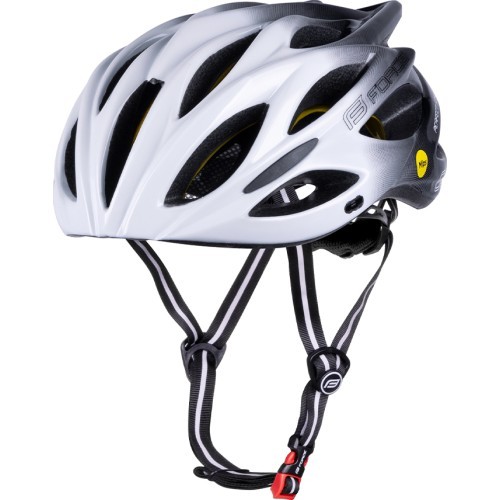 Šalmas FORCE BULL HUE MIPS // dydis S-M (55-58 cm) (balta/juoda)
