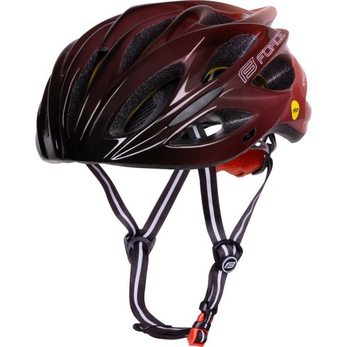 Šalmas FORCE BULL HUE MIPS // dydis L-XL (58-61 cm) (raudona/juoda)
