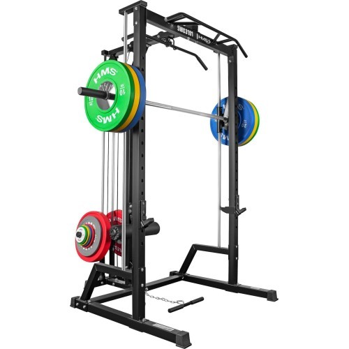 SMITH MACHINE WITH PLATE-LOADED CABLE SYSTEM SWC3101 SEMI COMMERCIAL HMS