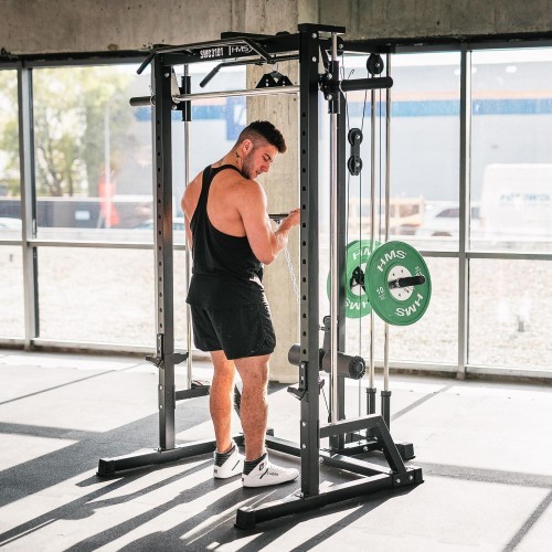 SMITH MACHINE WITH PLATE-LOADED CABLE SYSTEM SWC3101 SEMI COMMERCIAL HMS