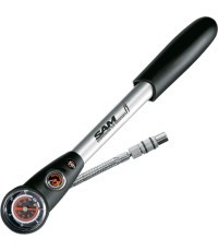 SKS SAM shock pump with gauge 25 bar (silver)