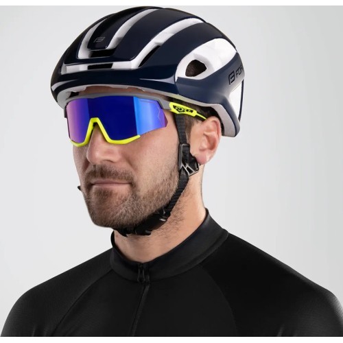 FORCE Neo helmet, size S-M (55-59 cm), blue/white