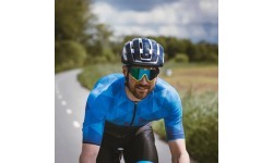 FORCE Neo helmet, size S-M (55-59 cm), blue/white