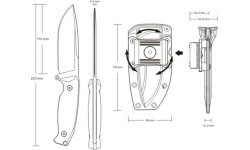Нож Ruike Jager F118-B, чёрный