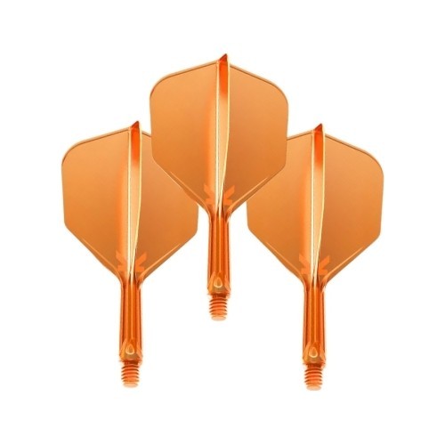 Dart Flights Target K-Flex Neon No.6 Medium – 3-Pack - Fluo Orange