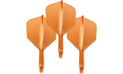 Smiginio strėlyčių sparneliai Target K-Flex Neon Nr.6 Medium – 3 vnt. - Fluorescencinė oranžinė
