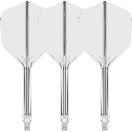 Dart Flights Target K-Flex No.6 In Between – 3-Pack - Clear
