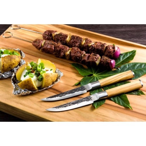 Forged Olive steak knife set