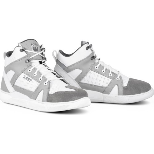 Motorcycle Boots W-TEC Arimes - Grey/White