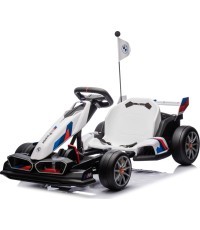 BMW kartingas su driftavimo funkcija, baltas