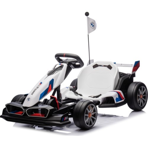 BMW kartingas su driftavimo funkcija, baltas