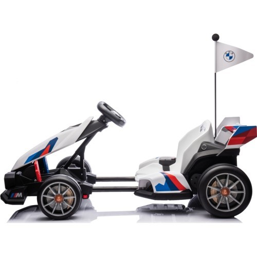 BMW kartingas su driftavimo funkcija, baltas