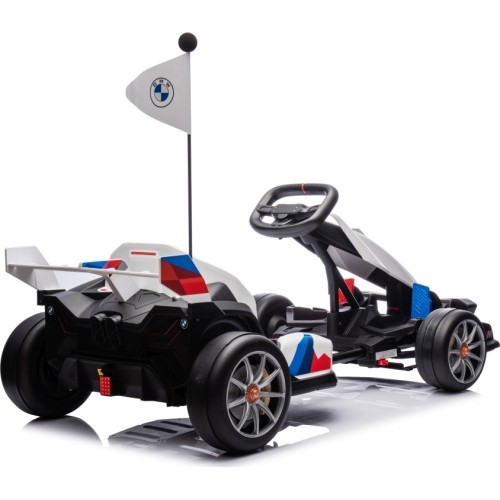 BMW kartingas su driftavimo funkcija, baltas