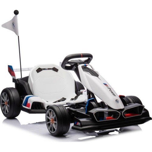 BMW kartingas su driftavimo funkcija, baltas