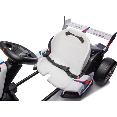 BMW kartingas su driftavimo funkcija, baltas