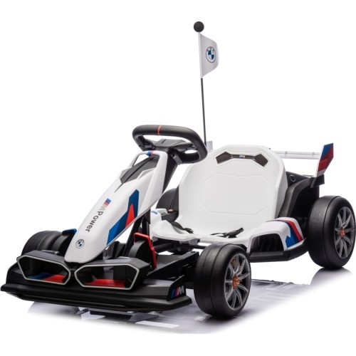 BMW kartingas su driftavimo funkcija, baltas