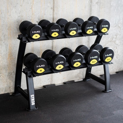 STR38 DOUBLE LEVEL DUMBBELL RACK COMMERCIAL HMS