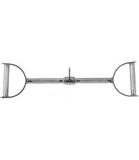 Прямая рукоять для верхней тяги с ручками inSPORTline Gripulster 68 cm