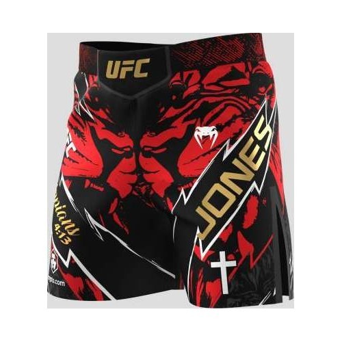 Vyriški MMA šortai UFC Unrivaled by Venum Jon Jones, raudoni