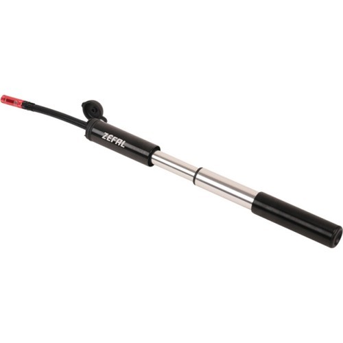 Ручной насос Zéfal Gravel Mini Pump, 80 PSI / 5,5 бар, со шлангом AV/FV, алюминиевый