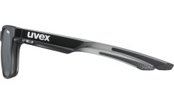 Akiniai Uvex lgl 42 black transparent / mirror silver